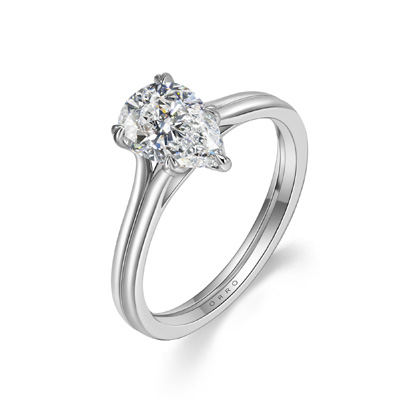 ORRO Lorrina I Pear Ring (Double Band)