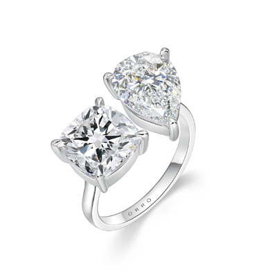 ORRO Nathalie Pear-Cushion Ring