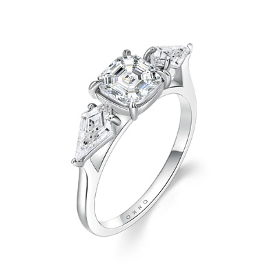ORRO Amandalyn Asscher Ring (1.05ct) in 18K Rose Gold