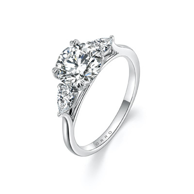 ORRO Lorrina I Round Brilliant Trilogy Ring (1.00ct)