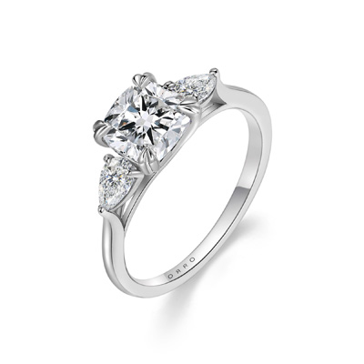 ORRO Lorrina I Cushion Trilogy Ring