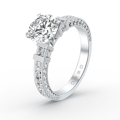 ORRO Sparkle All Round Ring in 18K White Gold