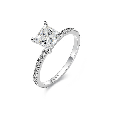 ORRO Ashlyn Princess Cut Ring (2.50ct)
