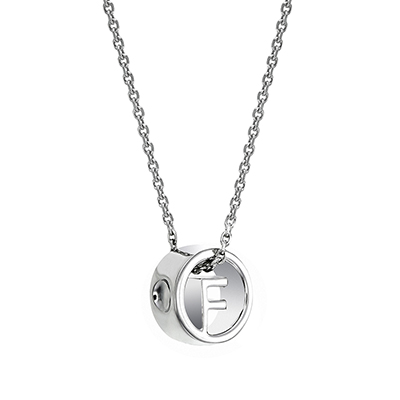 The ORRO Colette Initials Pendent (Classic) in 18K Rose Gold