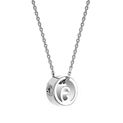 The ORRO Colette Initials Pendent (Classic) in 18K White Gold