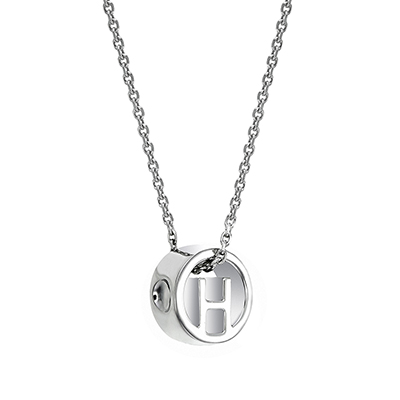 The ORRO Colette Initials Pendent (Classic) in 18K White Gold