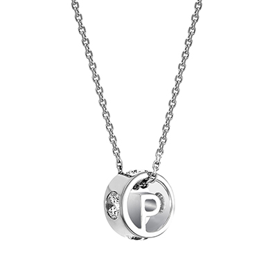 The ORRO Colette Initials Pendent (Brilliance) in 18K Rose Gold