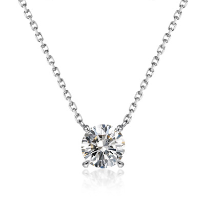 ORRO Astrée I Solitaire Pendant (2.0ct each) in 18K Rose Gold
