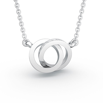 ORRO Unchained Melody Necklace in 18K White Gold