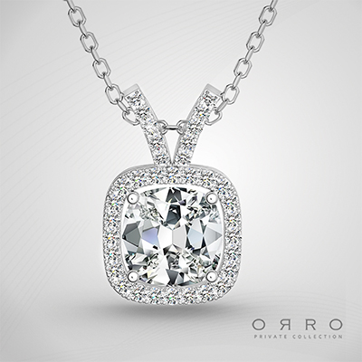 ORRO Jewel of the Arctic Pendant (1.0ct) in 18K White Gold